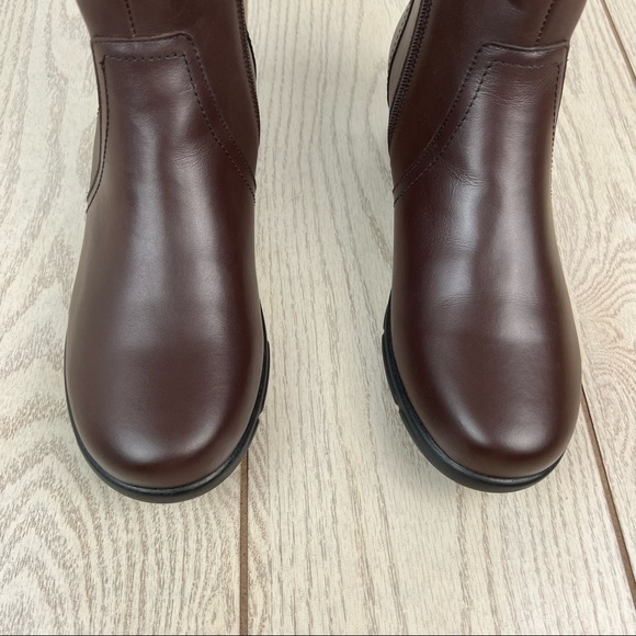 Propét Women's Waylynn Faux Fur Mid-Height Boots 10M Brown Leather $100 - Picture 3 of 12